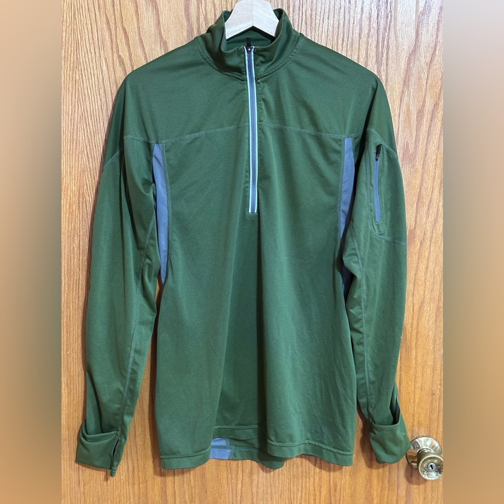 REI Men's Olive Green Half-Zip Jacket sz small(AB)